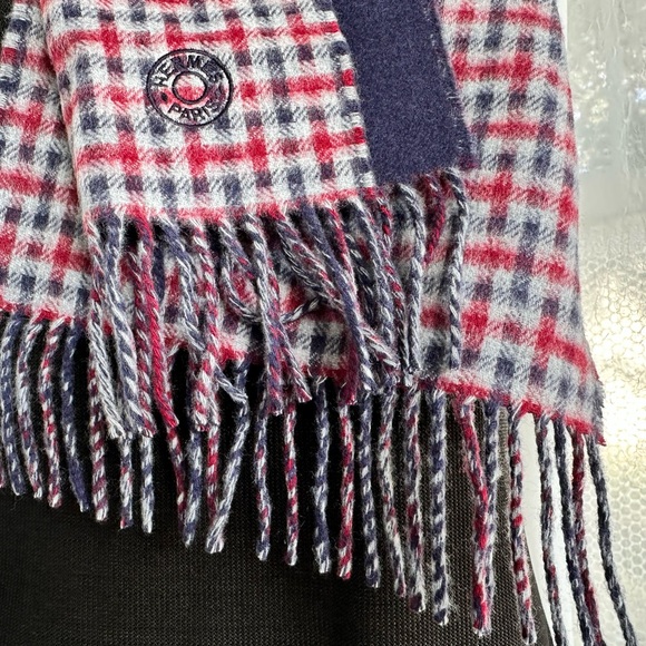 💙Hermes Cashmere Ecossais Recto-Verso Muffler/Scarf/Stole Women’s or Men’s - Picture 10 of 10